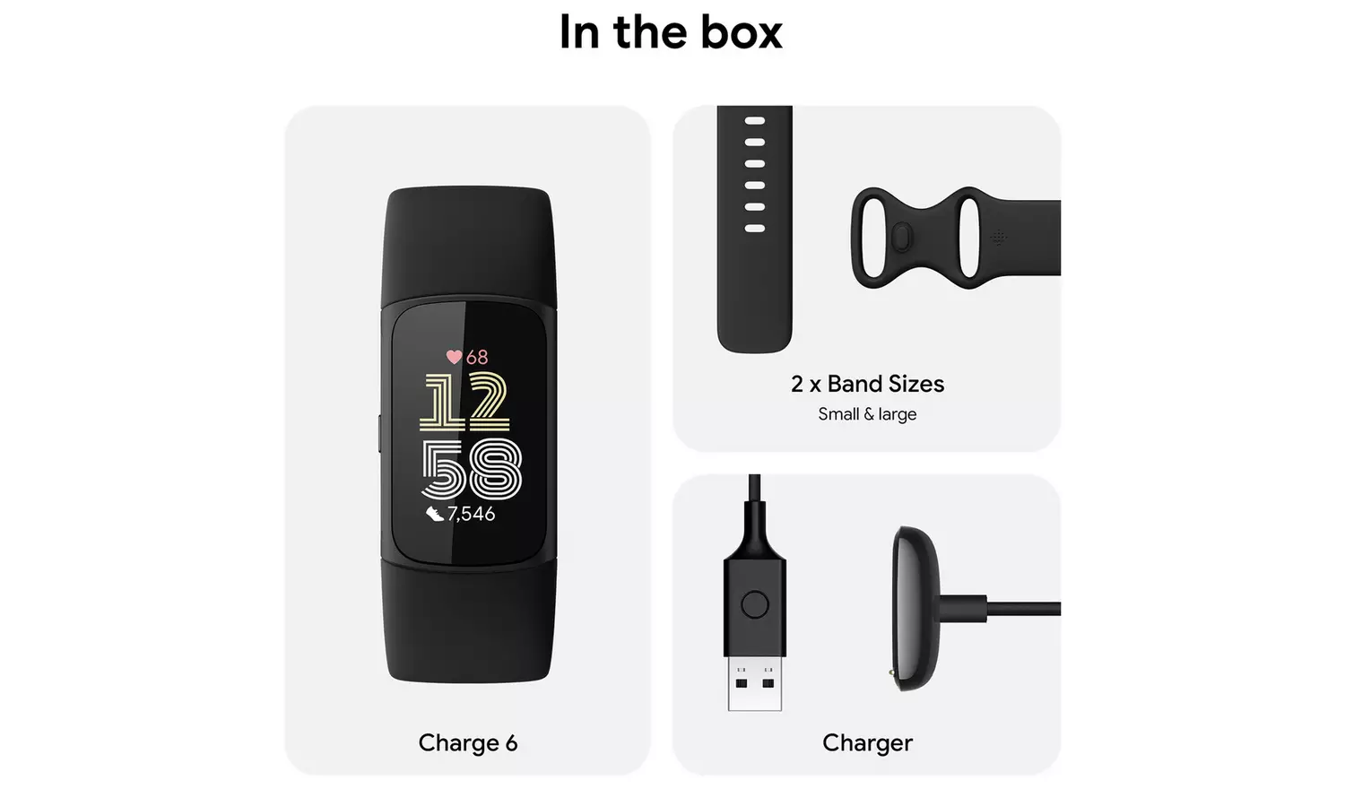 Fitbit Charge 6 Fitness Tracker - Obsidian