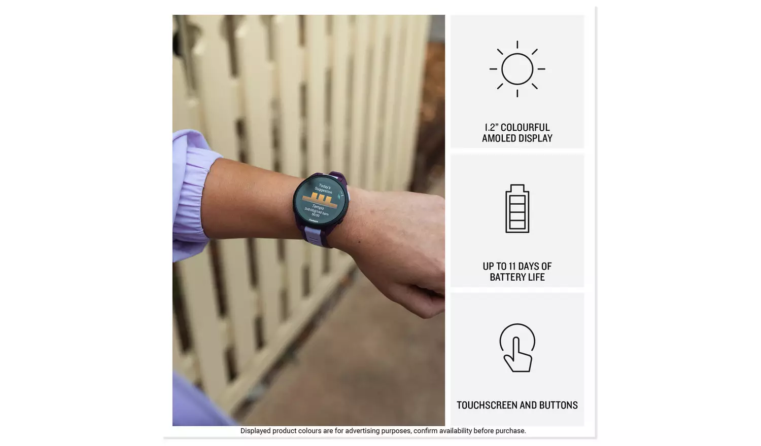 Garmin Forerunner 165 Music Smart Watch - Fuchsia