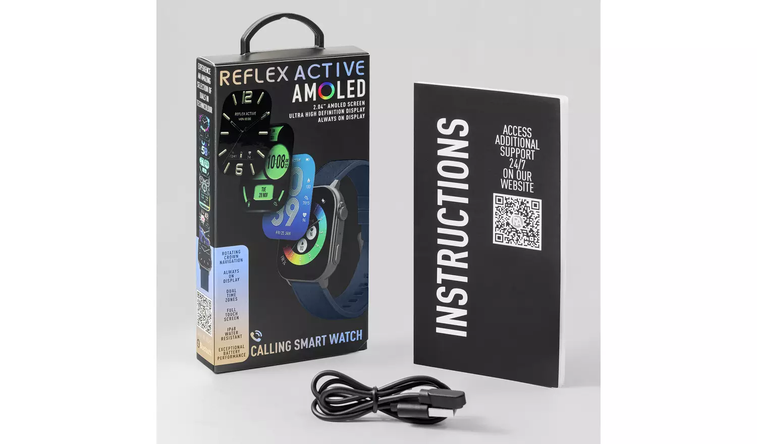 Reflex Active Series 29 Amoled Navy Calling Smart Watch