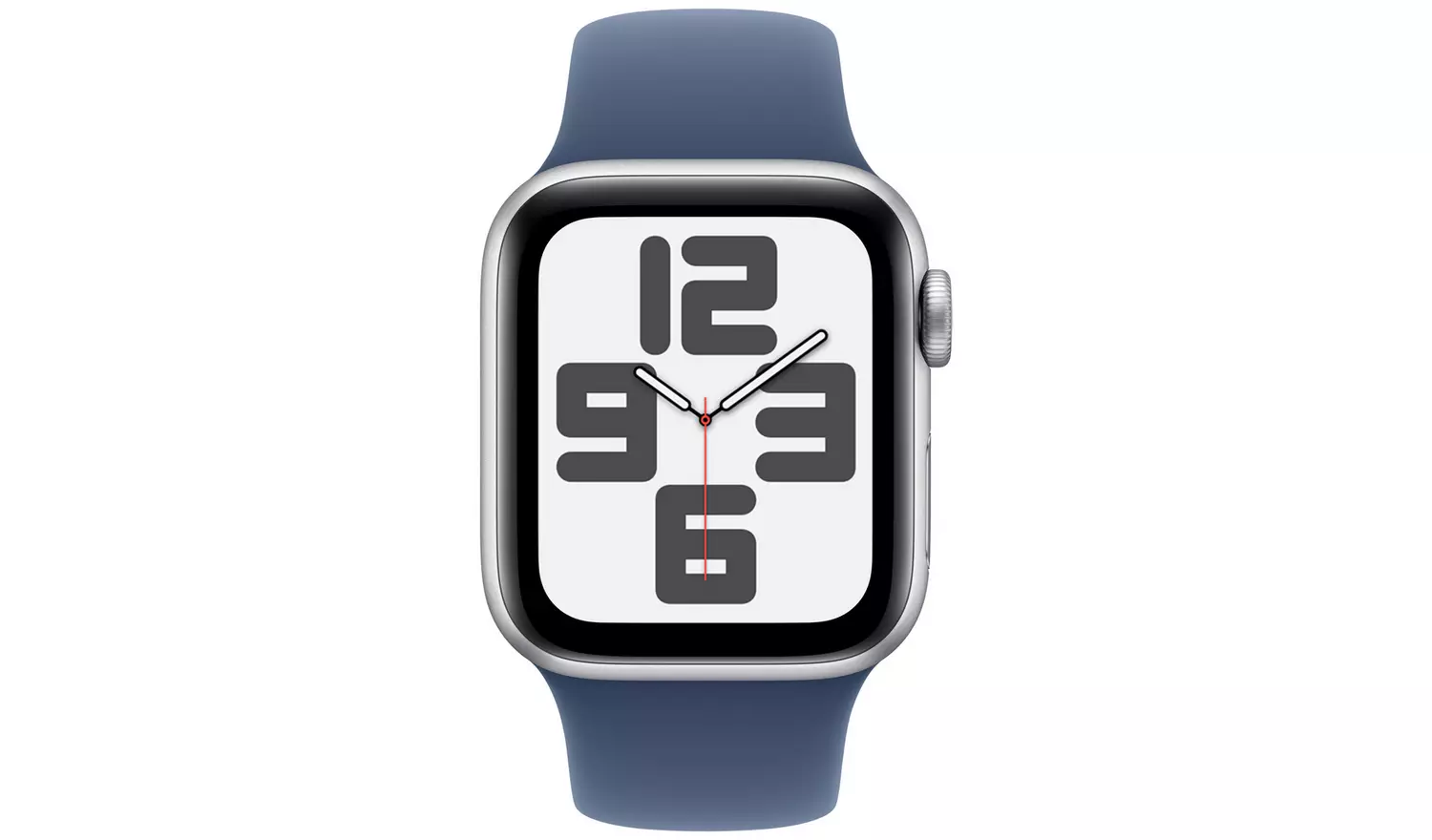 Apple Watch SE 2024 GPS 40mm Silver Denim Sport Band - M/L