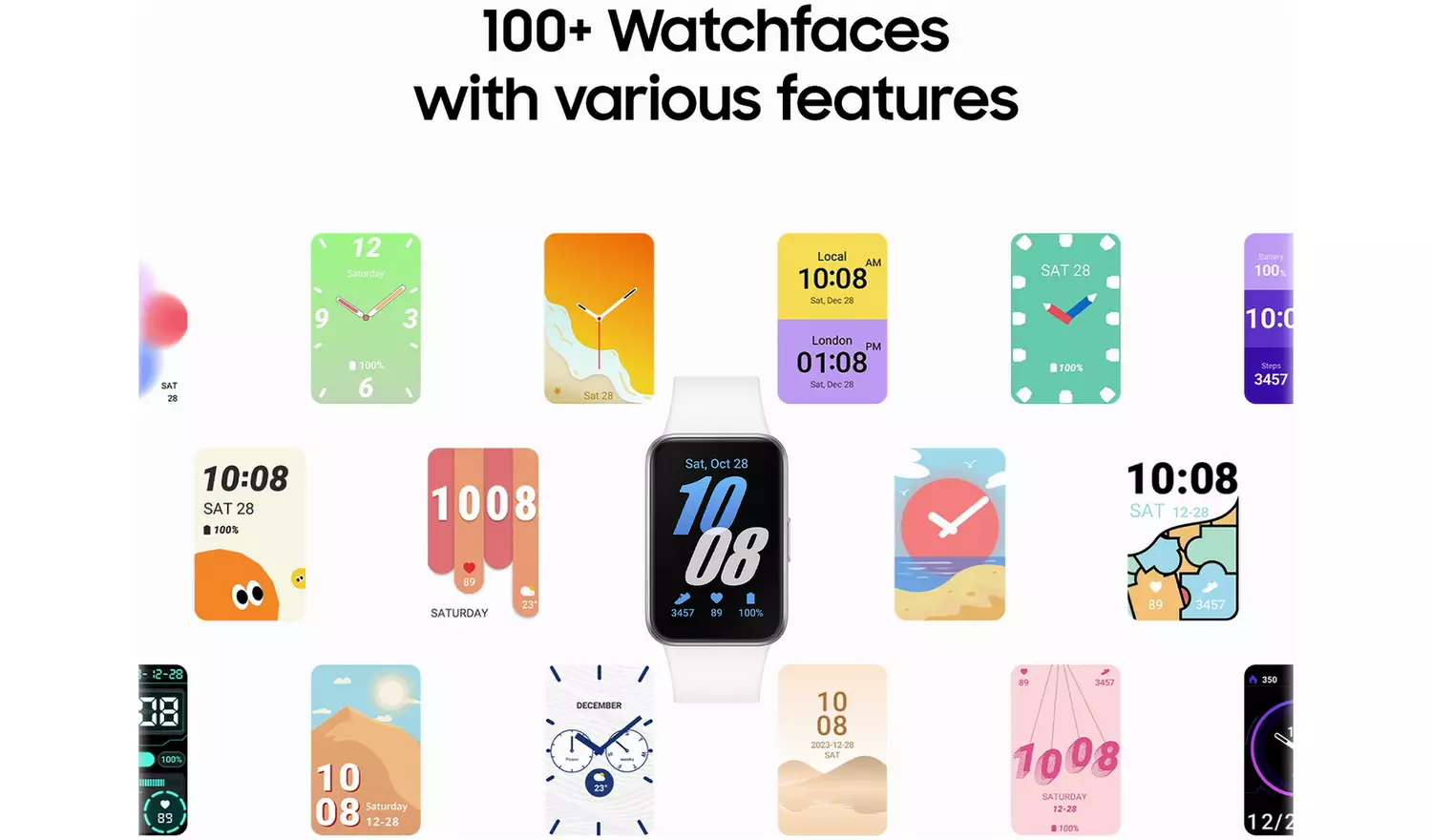 Samsung Galaxy Fit3 40mm Smart Watch - White