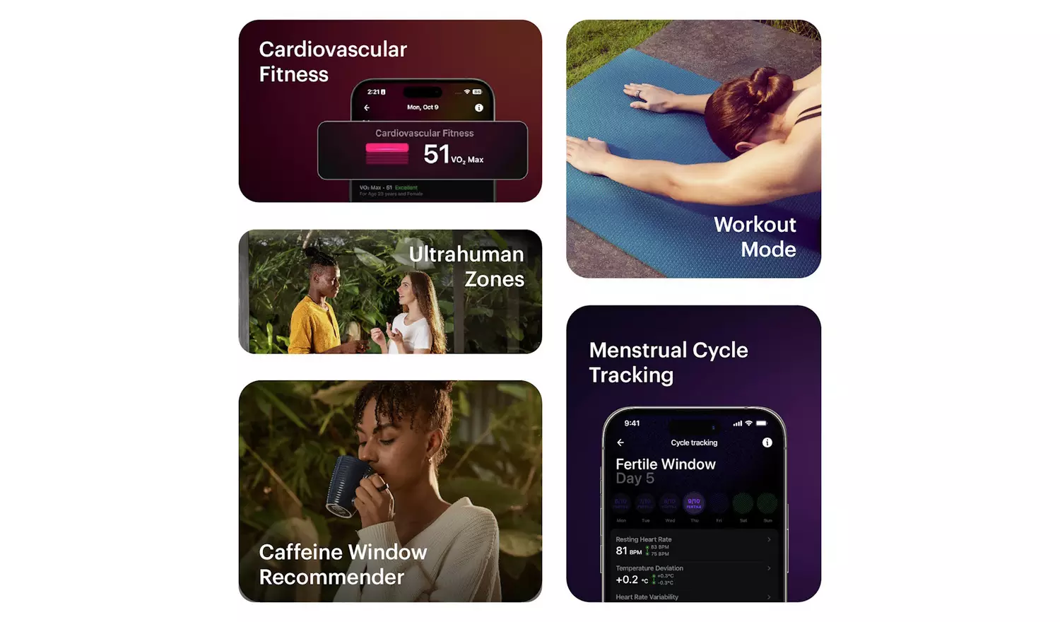 Ultrahuman Ring AIR Bluetooth Smart Ring Aster Black - 9