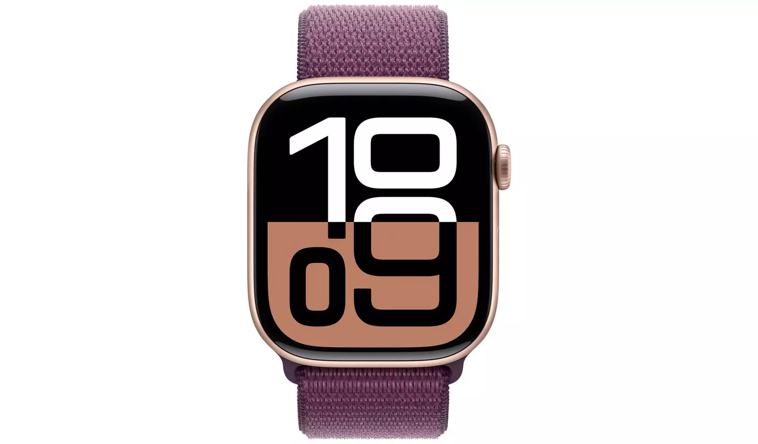 Apple Watch Series 10 GPS 46mm Rose Gold Plum Sport Loop