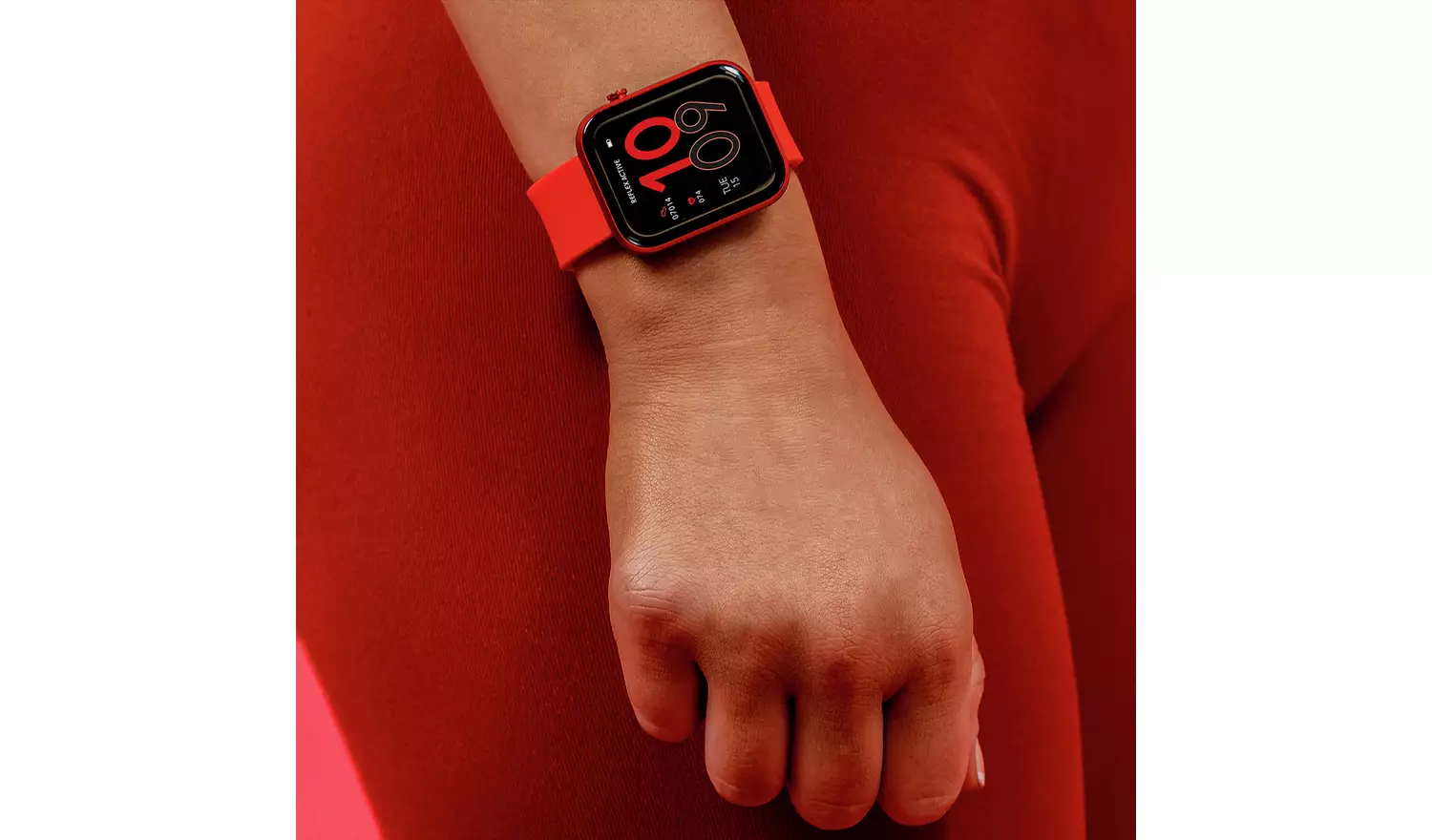 Reflex Active Series 12 Red Strap Smart Watch