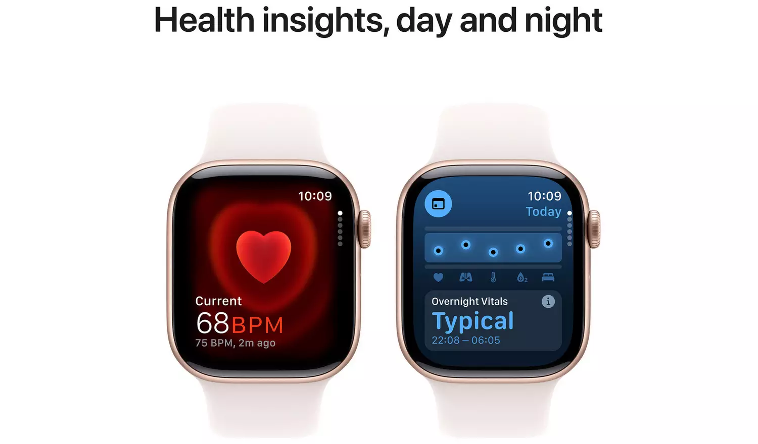 Apple Watch Series 10 GPS 42mm Rose Gold Light Blush - M/L