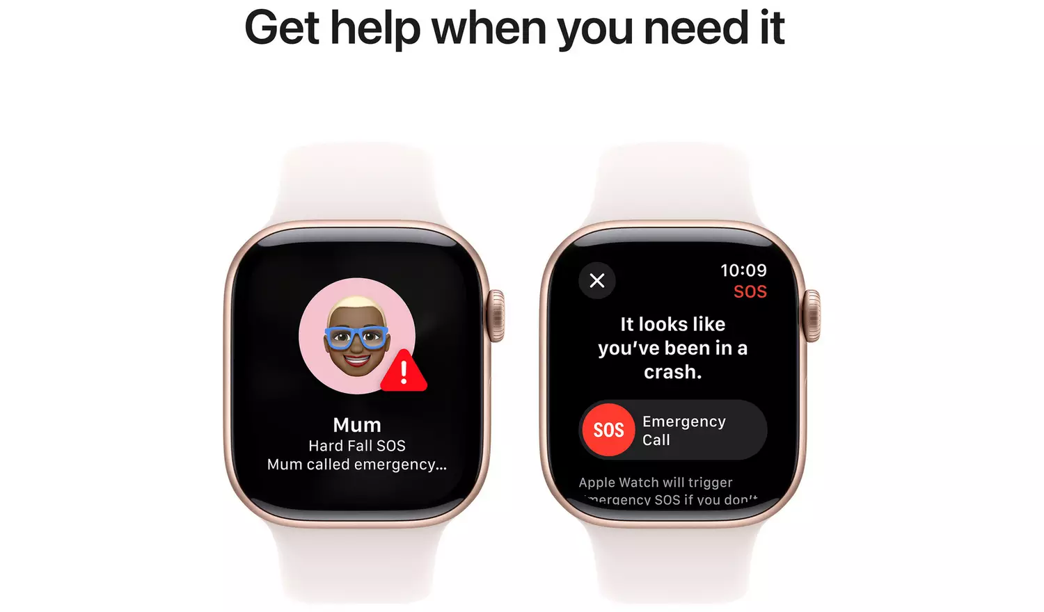 Apple Watch Series 10 GPS 42mm Rose Gold Light Blush - M/L