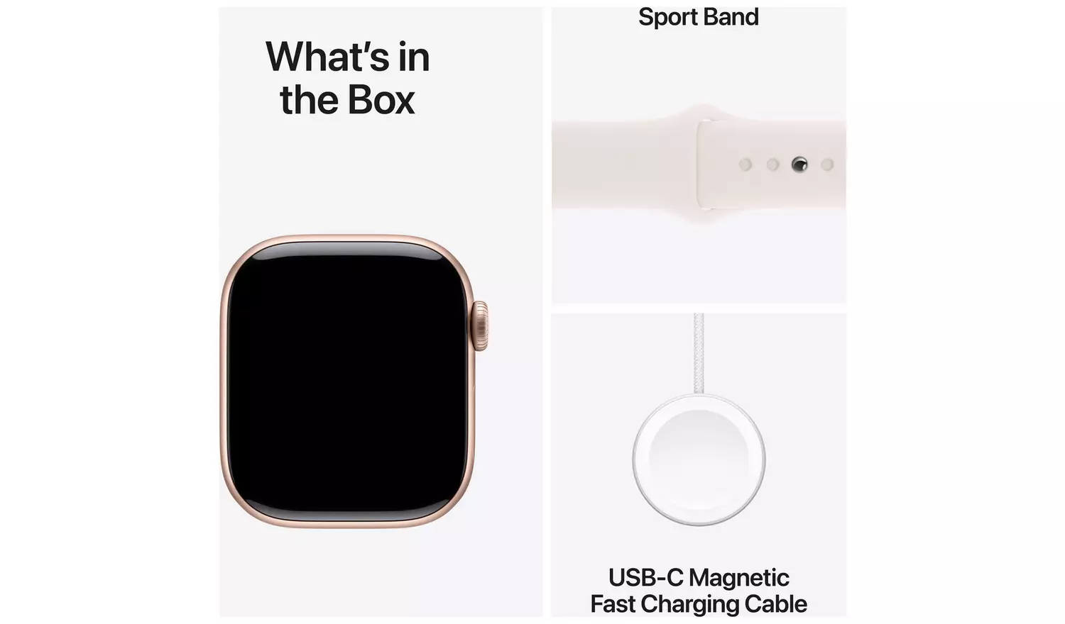 Apple Watch Series 10 GPS 42mm Rose Gold Light Blush - M/L