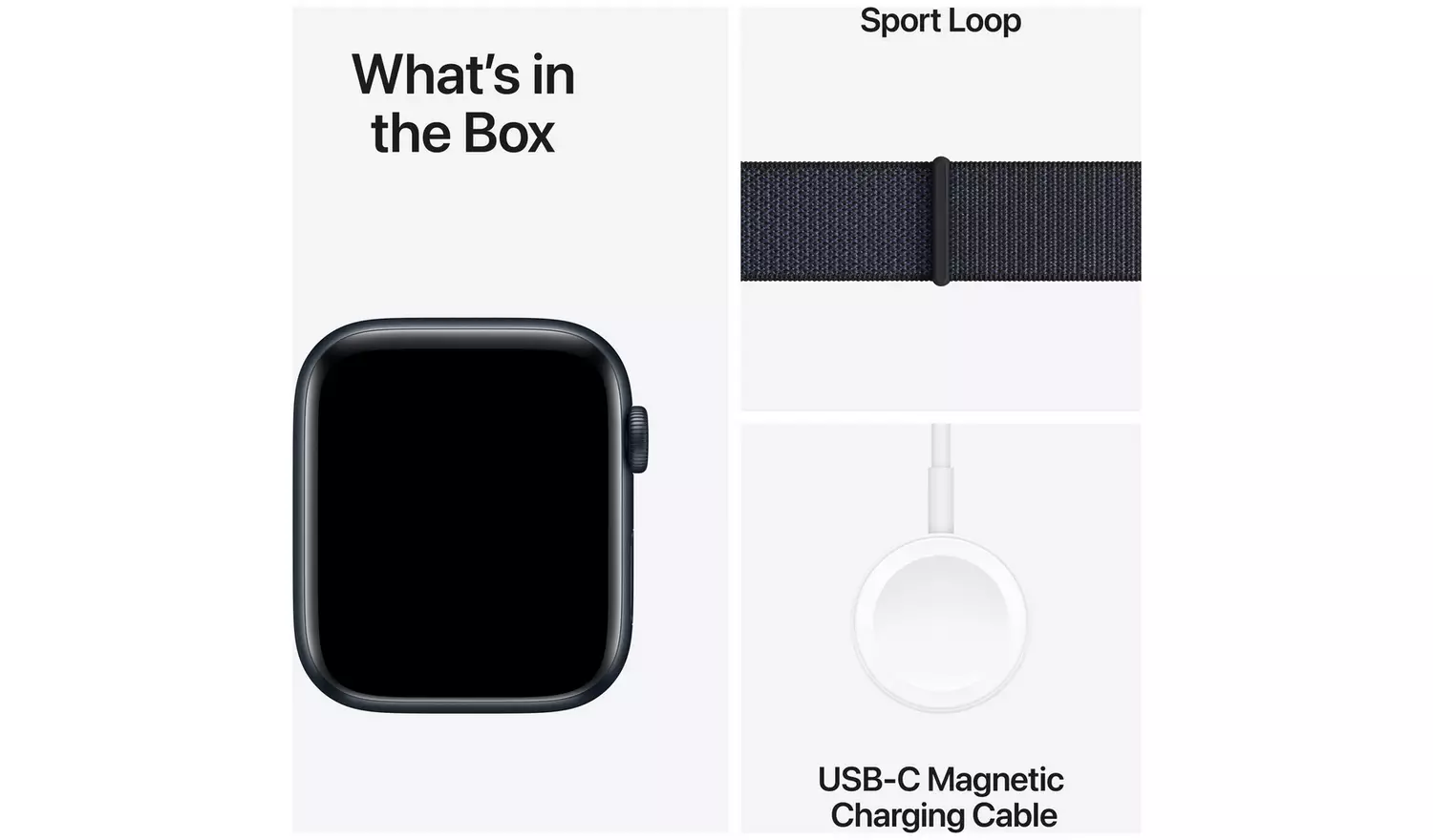 Apple Watch SE 2024 GPS 44mm Midnight Ink Sport Loop