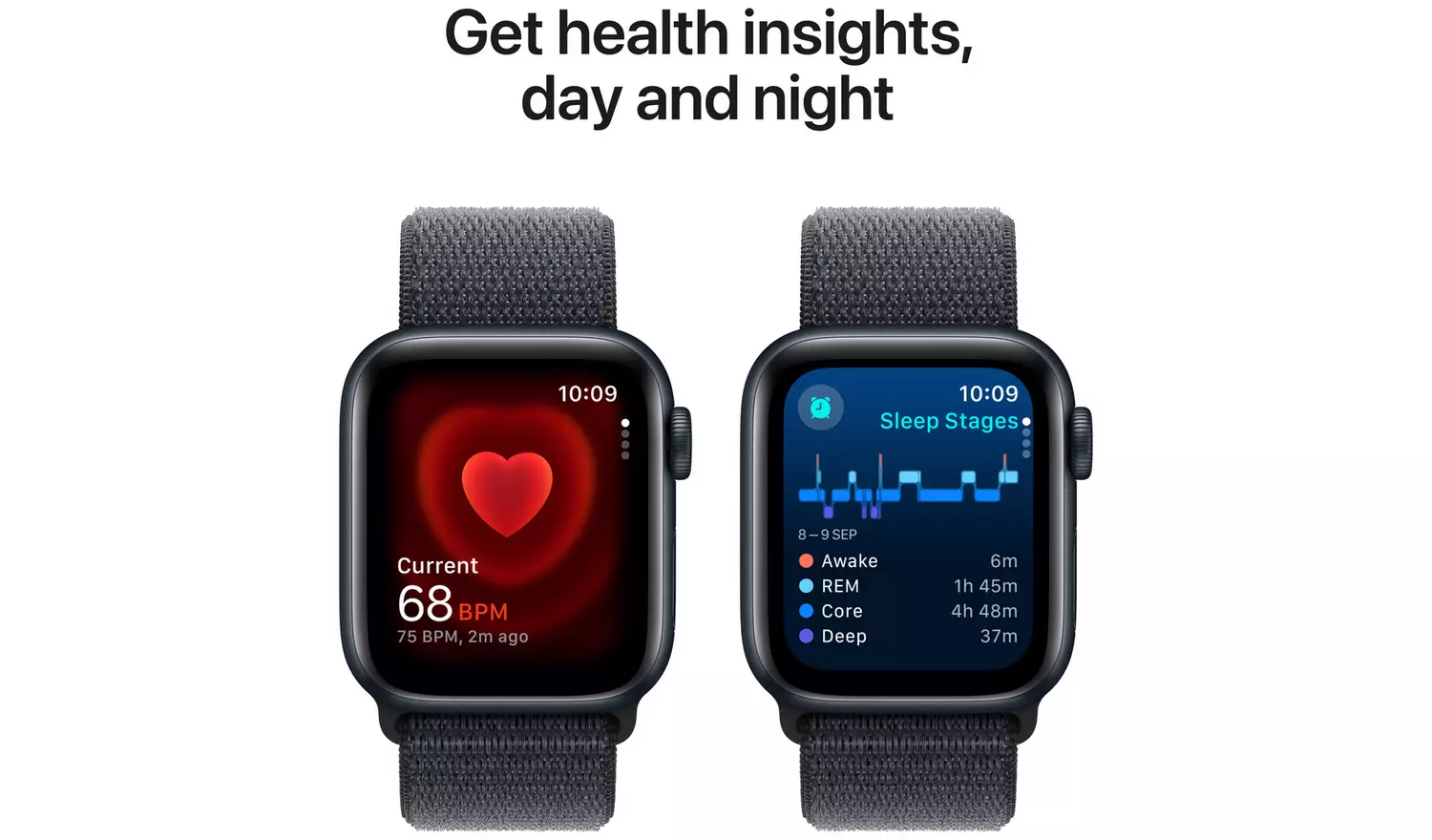 Apple Watch SE 2024 GPS 40mm Midnight Ink Sport Loop