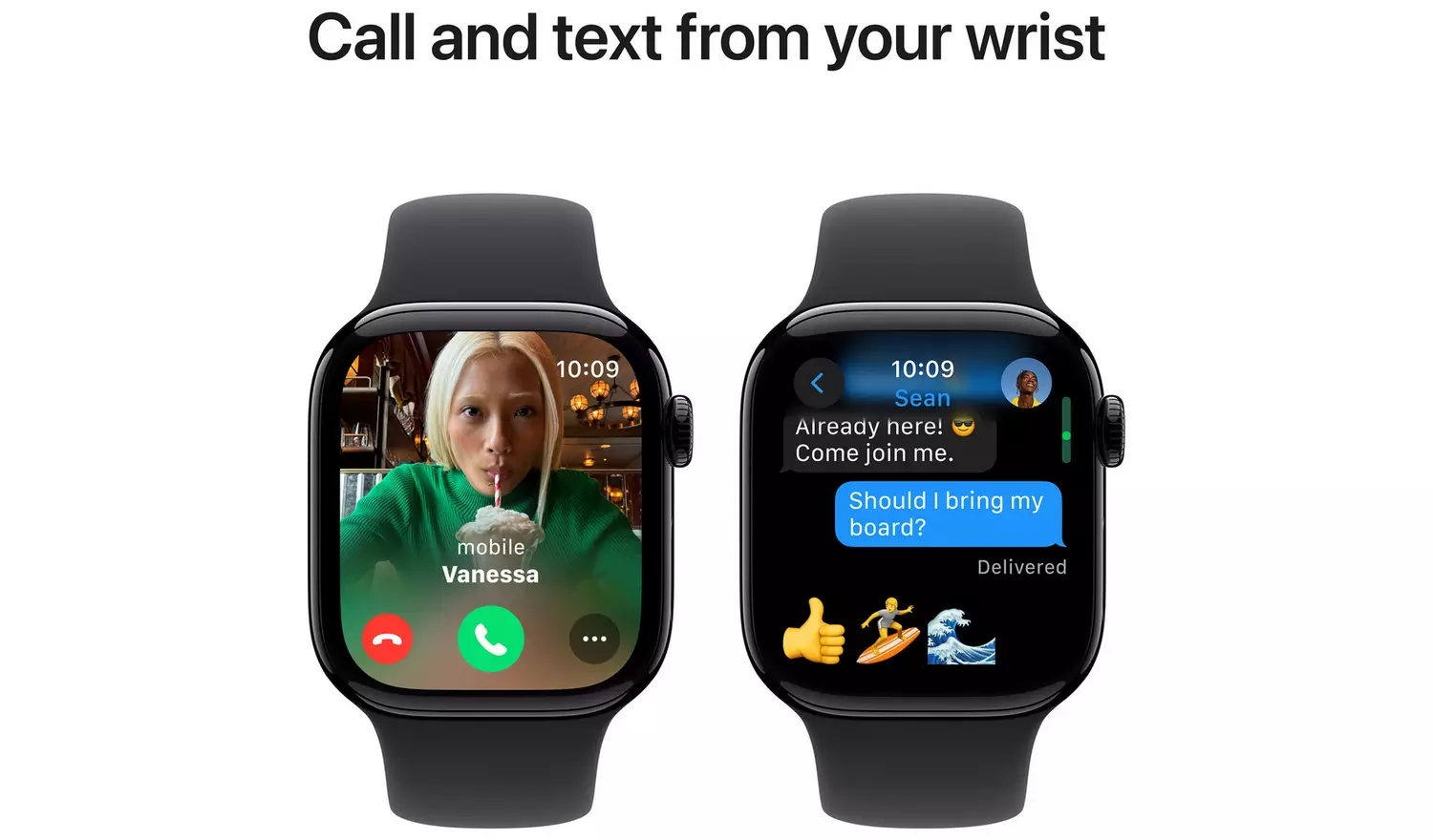 Apple Watch Series 10 GPS 42mm Jet Black Sport Band - M/L