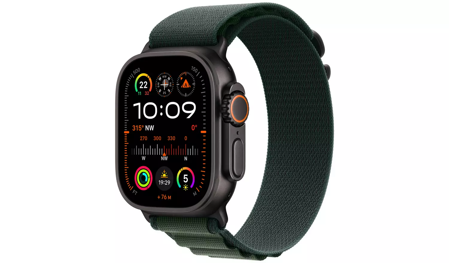 Apple Watch Ultra 2 2024 49mm Dark Green Alpine Loop - Small