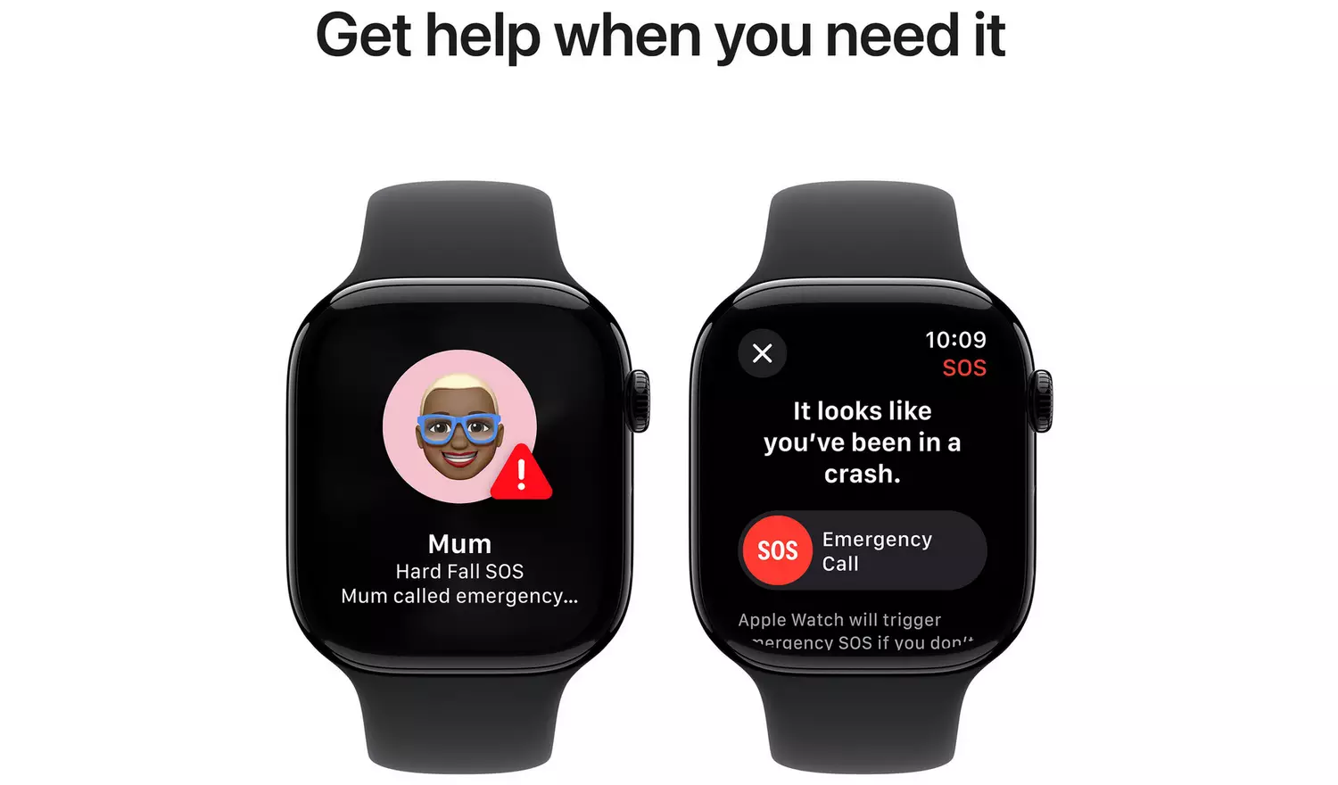 Apple Watch Series 10 GPS 46mm Jet Black Sport Band - M/L