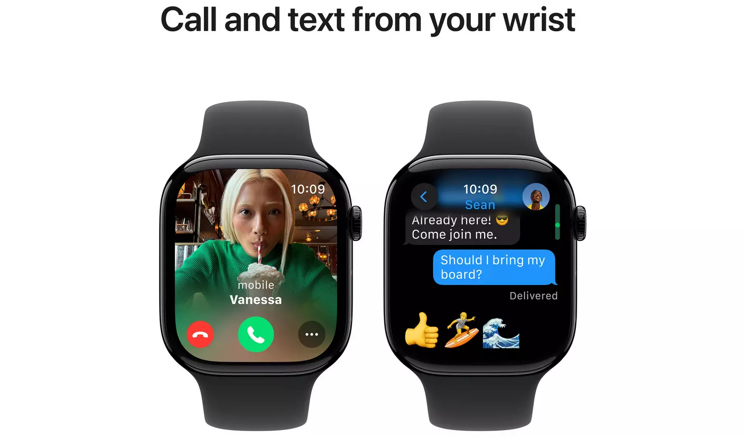 Apple Watch Series 10 GPS 46mm Jet Black Sport Band - M/L