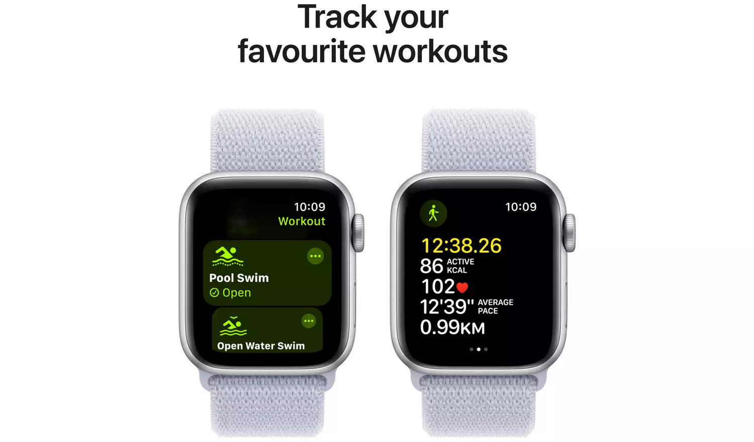 Apple Watch SE 2024 GPS 40mm Silver Blue Cloud Sport Loop