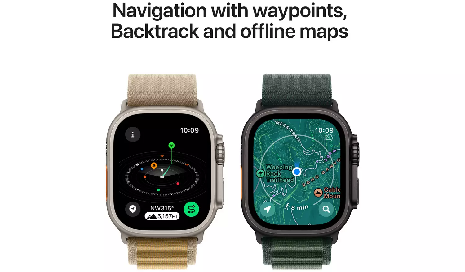 Apple Watch Ultra 2 2024 49mm Natural Tan Alpine Loop Medium