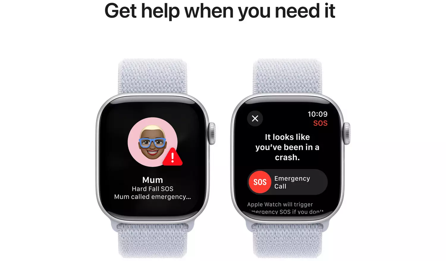 Apple Watch Series 10 GPS 42mm Silver Blue Cloud Sport Loop