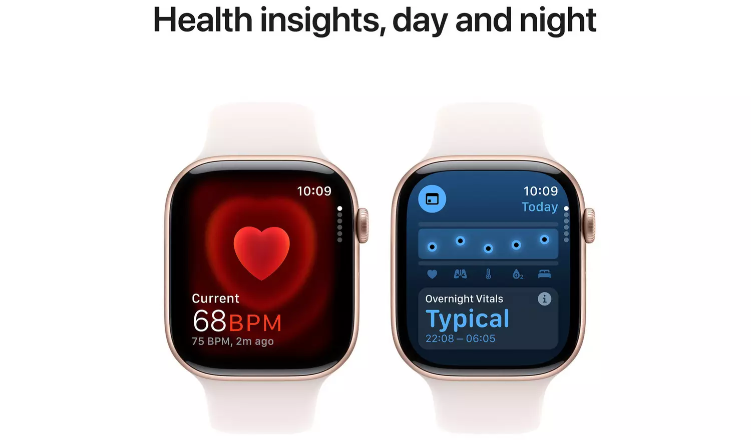 Apple Watch Series 10 GPS 46mm Rose Gold Light Blush - M/L