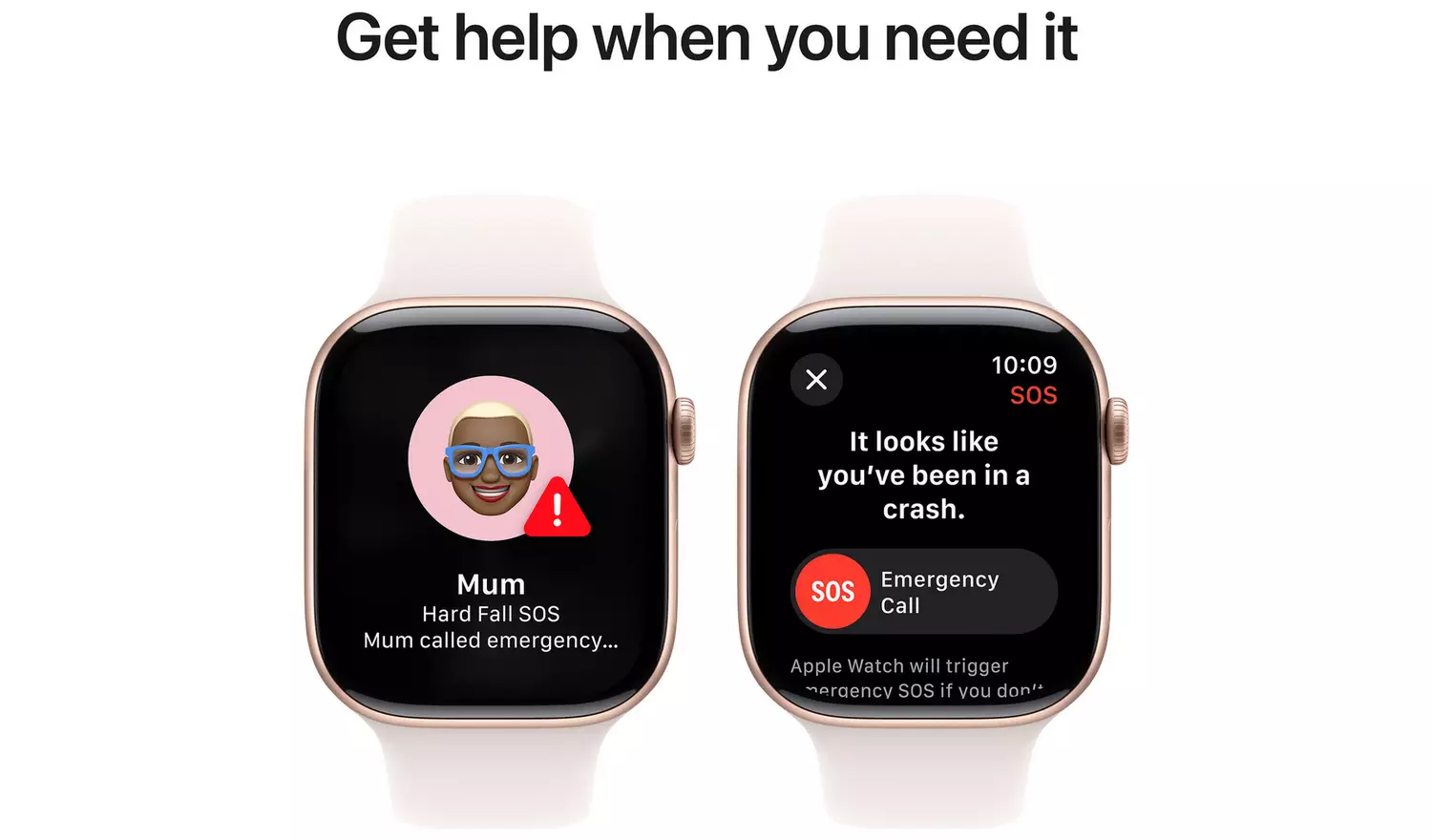 Apple Watch Series 10 GPS 46mm Rose Gold Light Blush - M/L