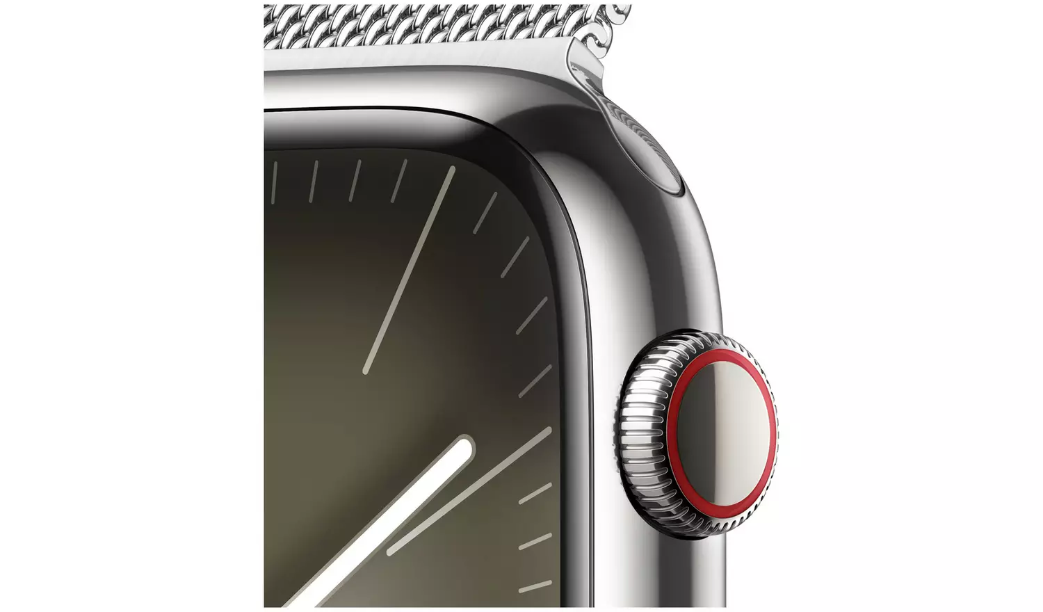 Apple Watch Series 9 GPS+Cellular 45mm Silver Milanese Loop