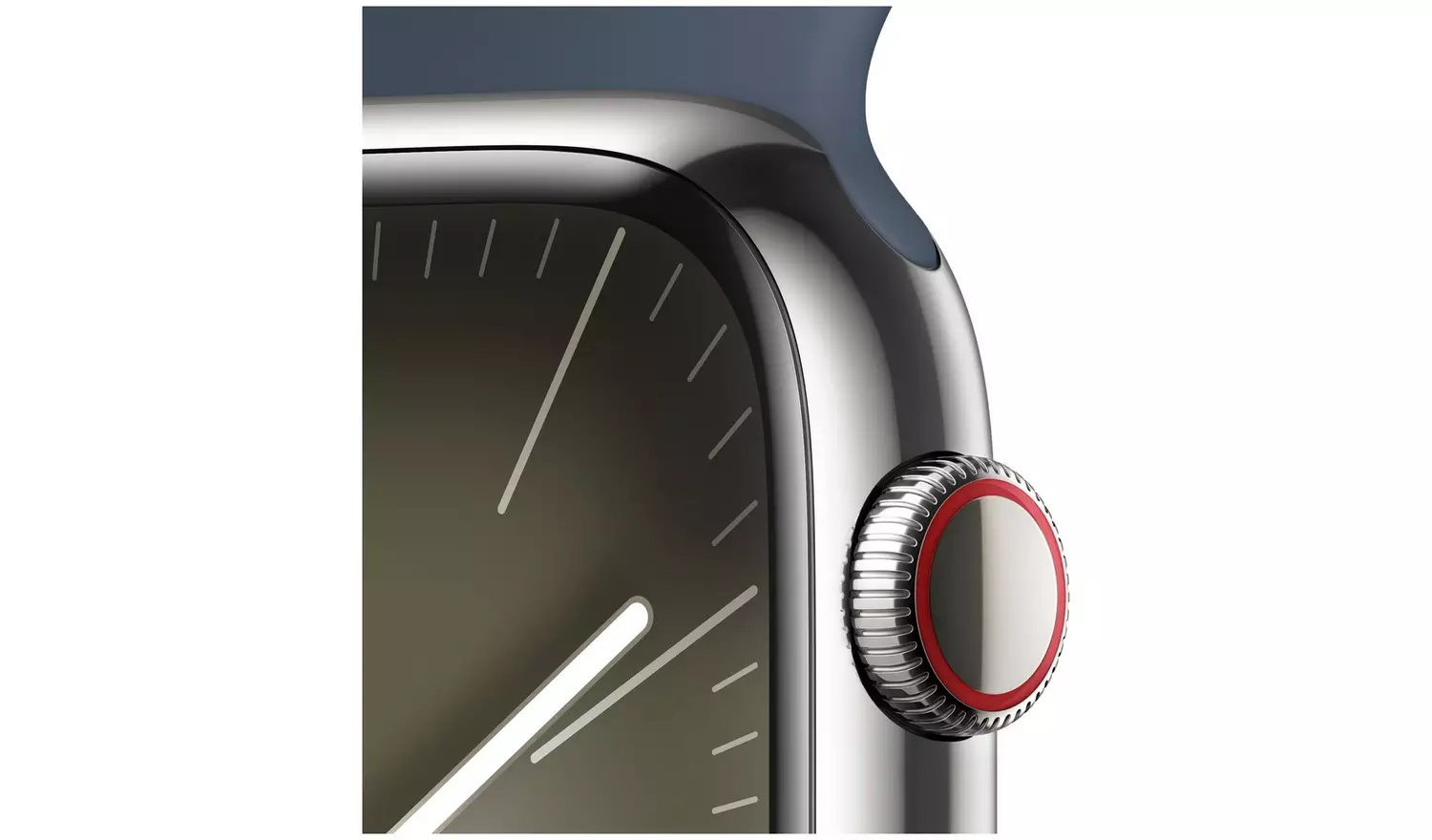 Apple Watch Series 9 GPS+Cell 45mm Steel Storm Blue Band S/M