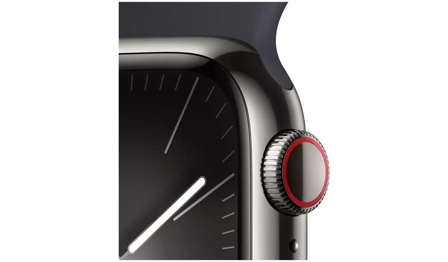 Apple Watch Series 9 GPS+Cell 41mm Steel & Midnight Band M/L