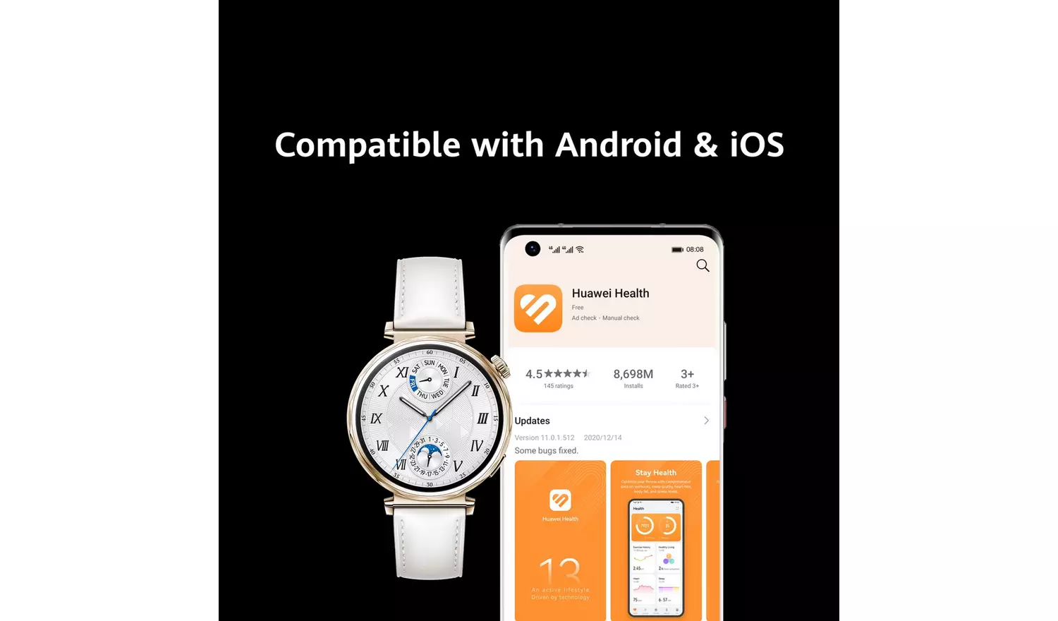 HUAWEI Watch GT5 41mm Smart Watch - White Leather