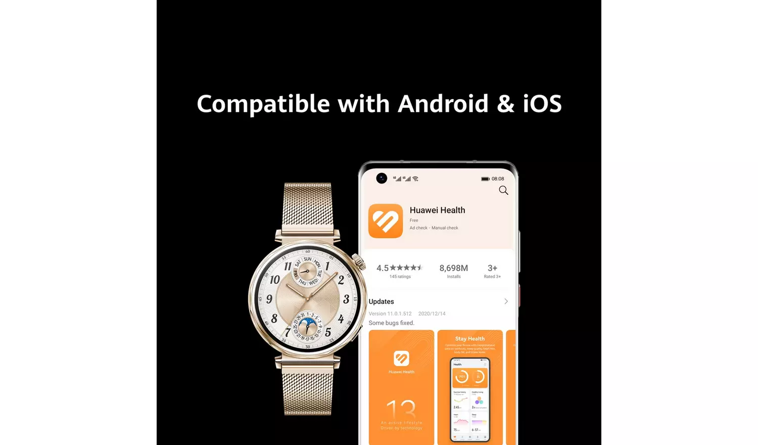 HUAWEI Watch GT5 41mm Smart Watch - Gold