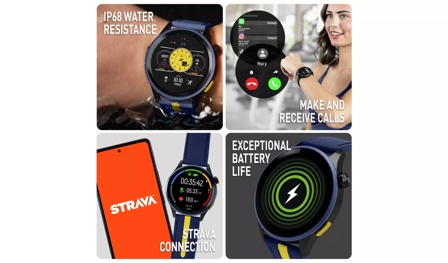 Reflex Active AMOLED GPS Calling Smart Watch