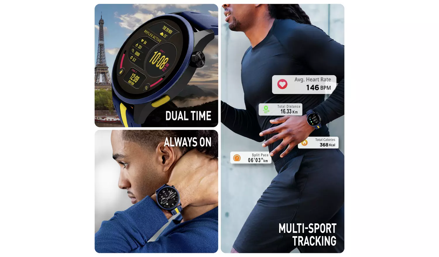 Reflex Active AMOLED GPS Calling Smart Watch