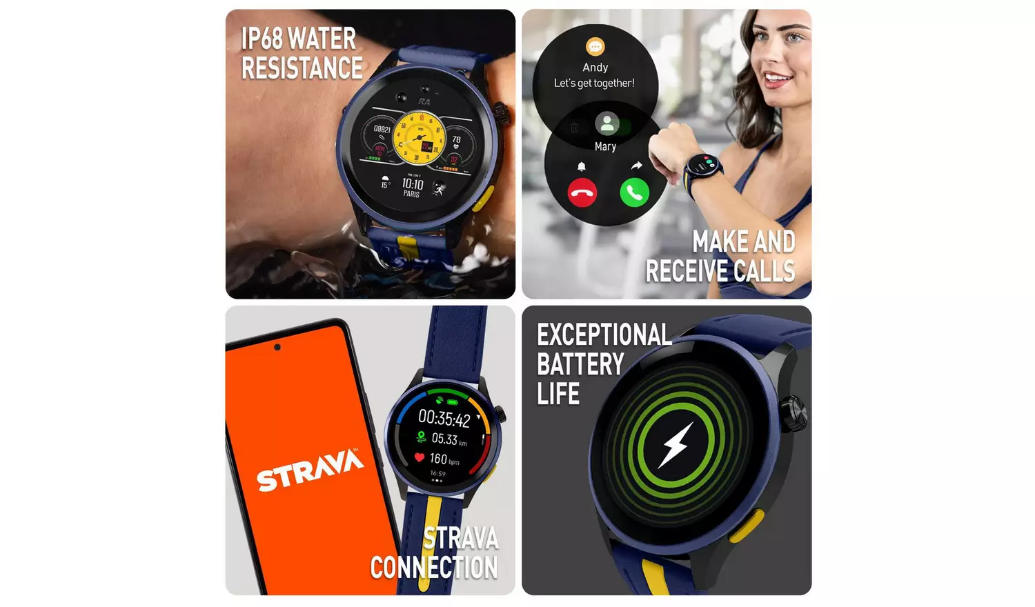 Reflex Active AMOLED GPS Calling Smart Watch