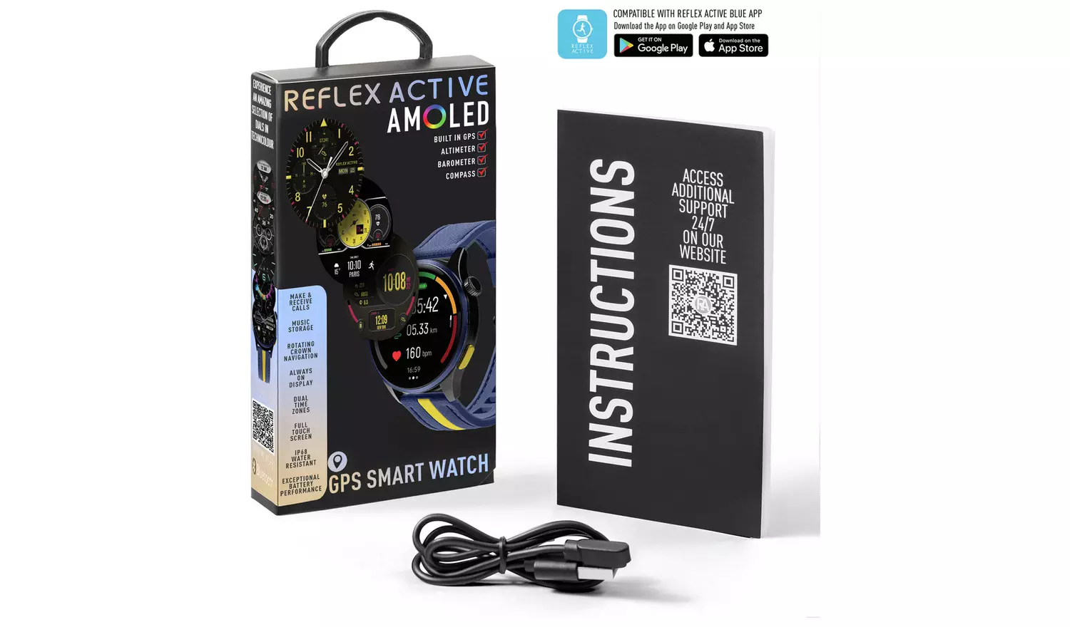 Reflex Active AMOLED GPS Calling Smart Watch