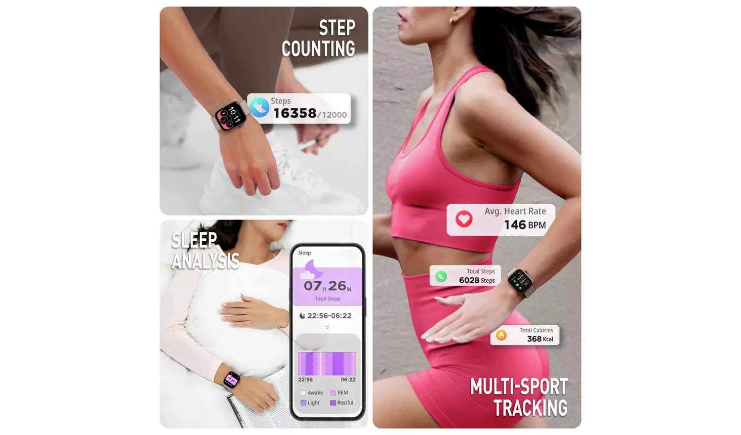 Reflex Active Series 40 AMOLED Calling Smart Watch