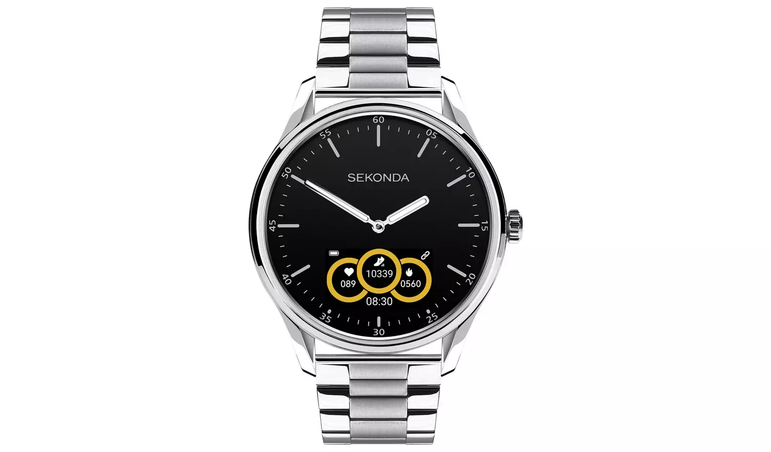 Sekonda Hybrid Stainless Steel Silver Colour Smart Watch