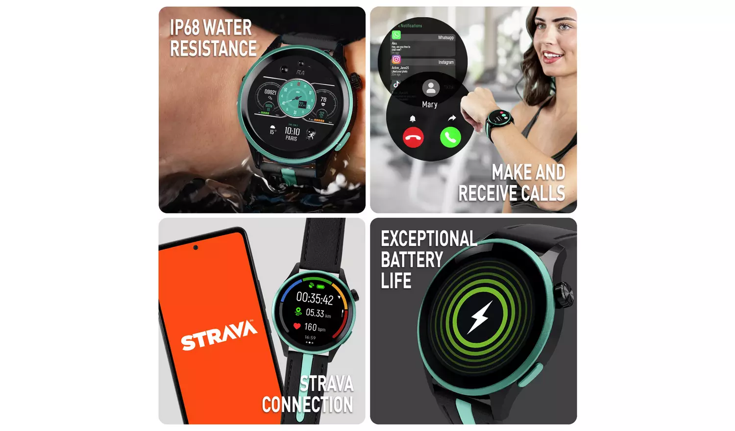 Reflex Active AMOLED GPS Calling Smart Watch