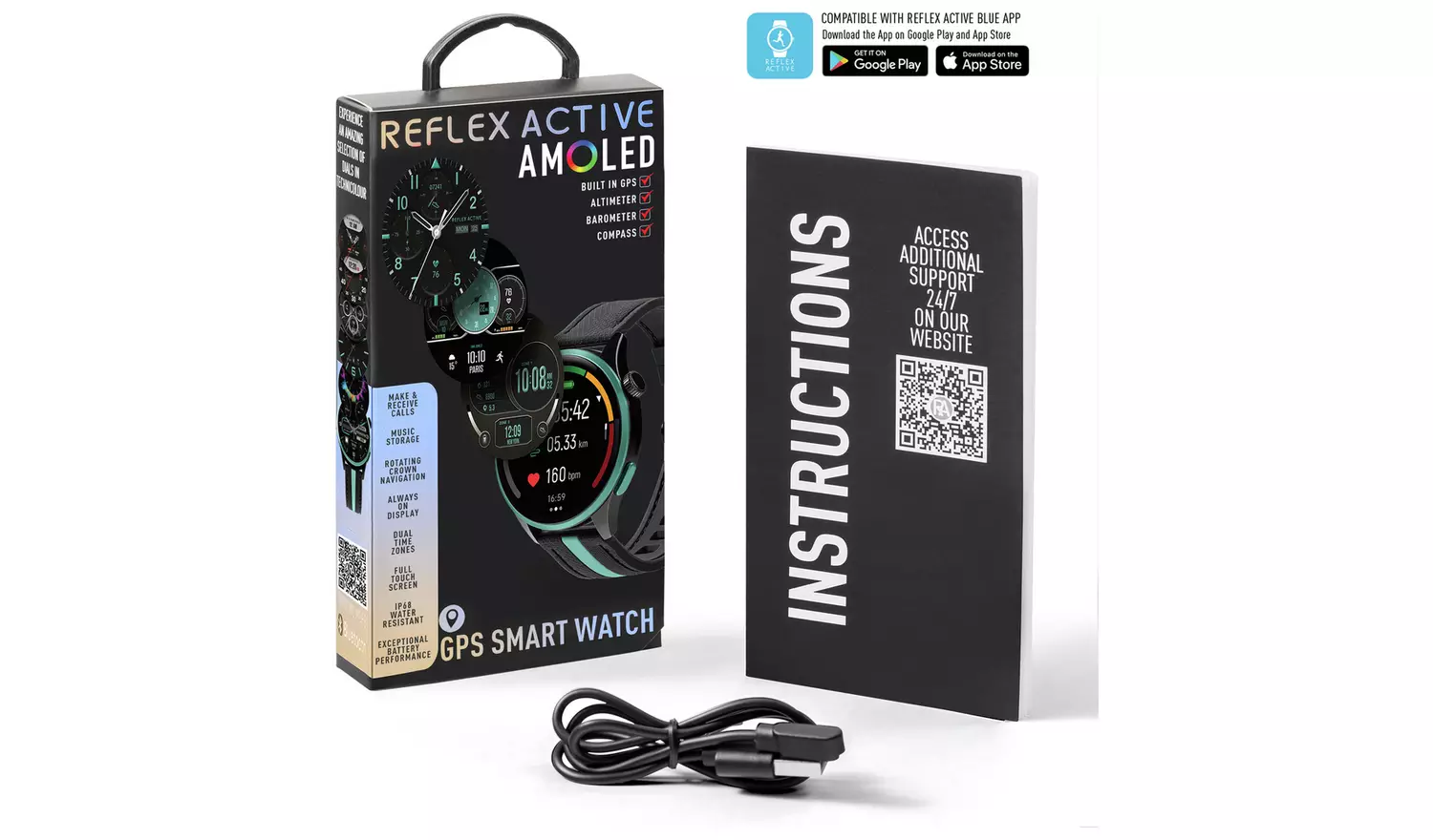 Reflex Active AMOLED GPS Calling Smart Watch
