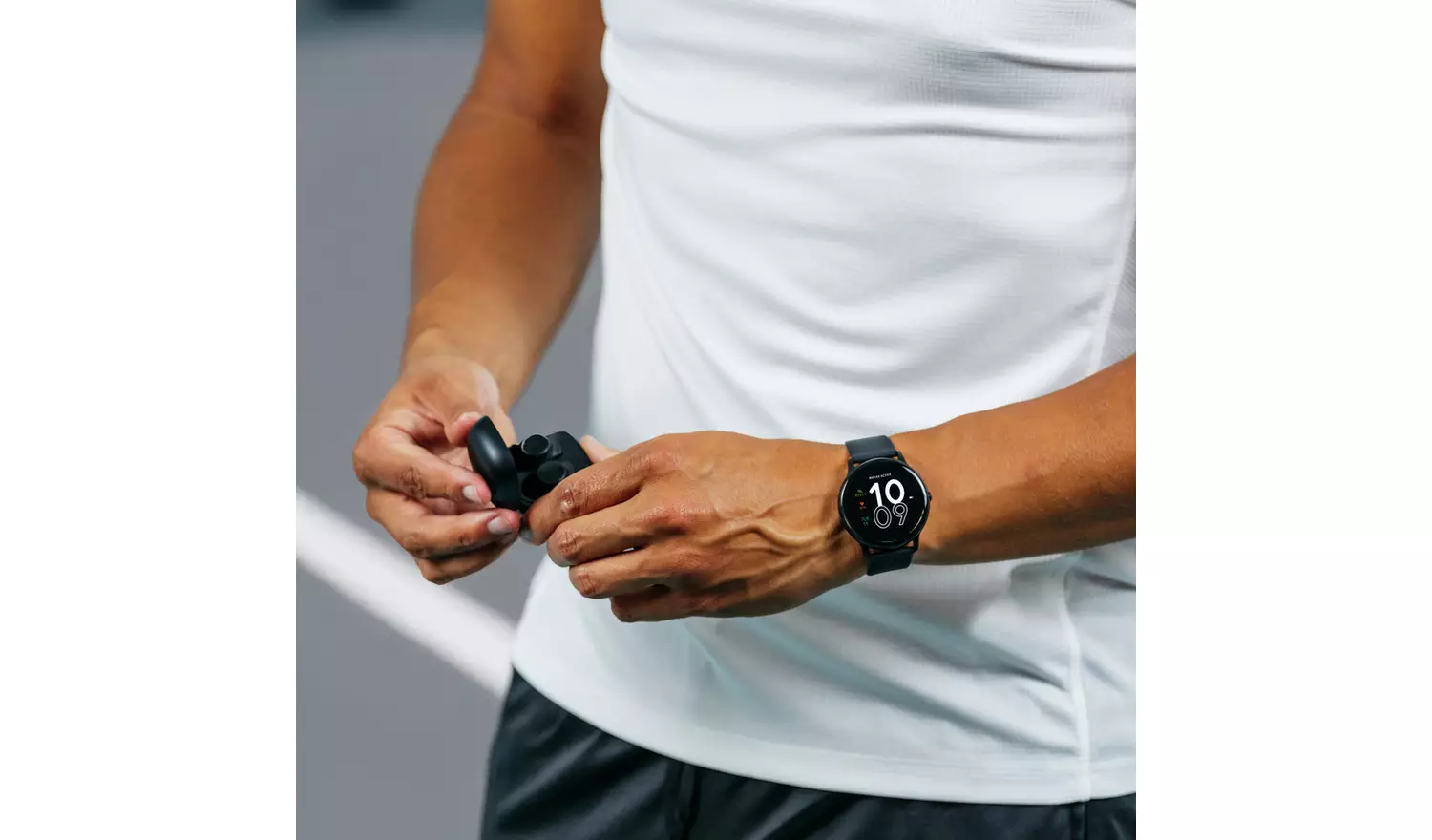 Reflex Active Black Calling Smart Watch and Earbud Set