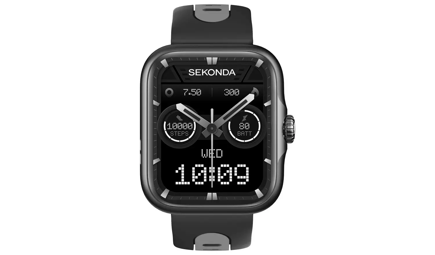 Sekonda Motion Pro Black Silicone Strap Smart Watch