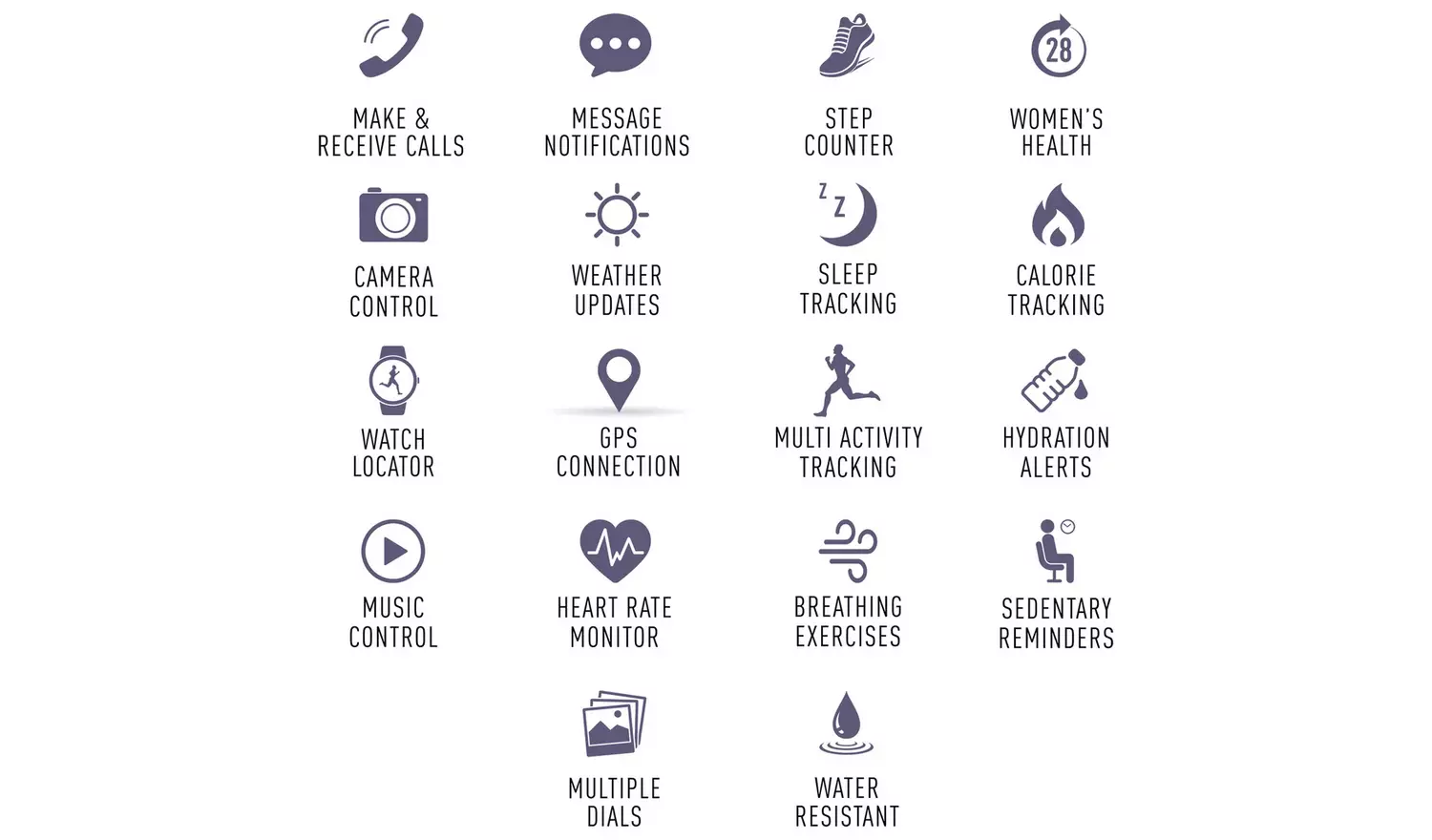 Reflex Active Interchangeable Strap Calling Smart Watch