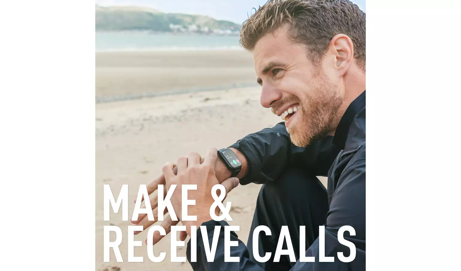 Reflex Active Black Calling Smart Watch And Earbud Set