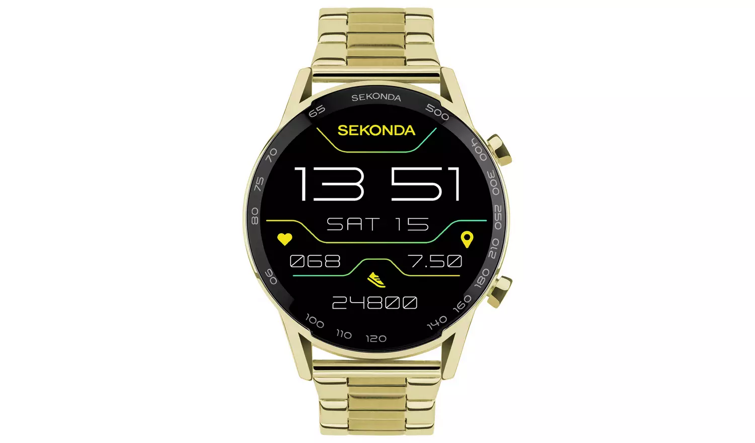 Sekonda Gold Plated Stainless Steel Bracelet Smart Watch