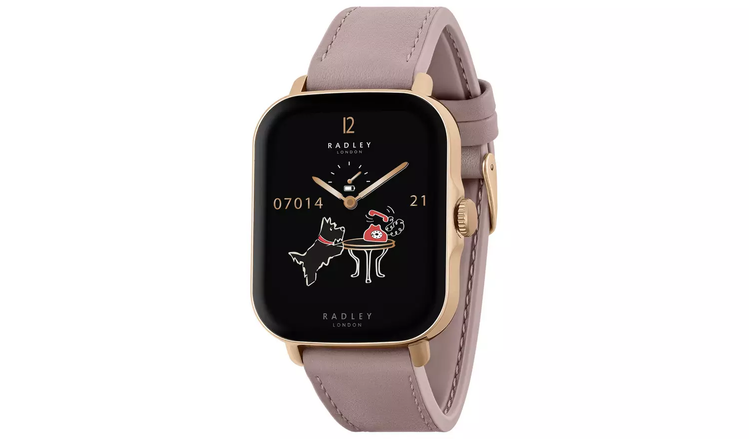 Radley Series 20 Pink Leather Strap Calling Smart Watch