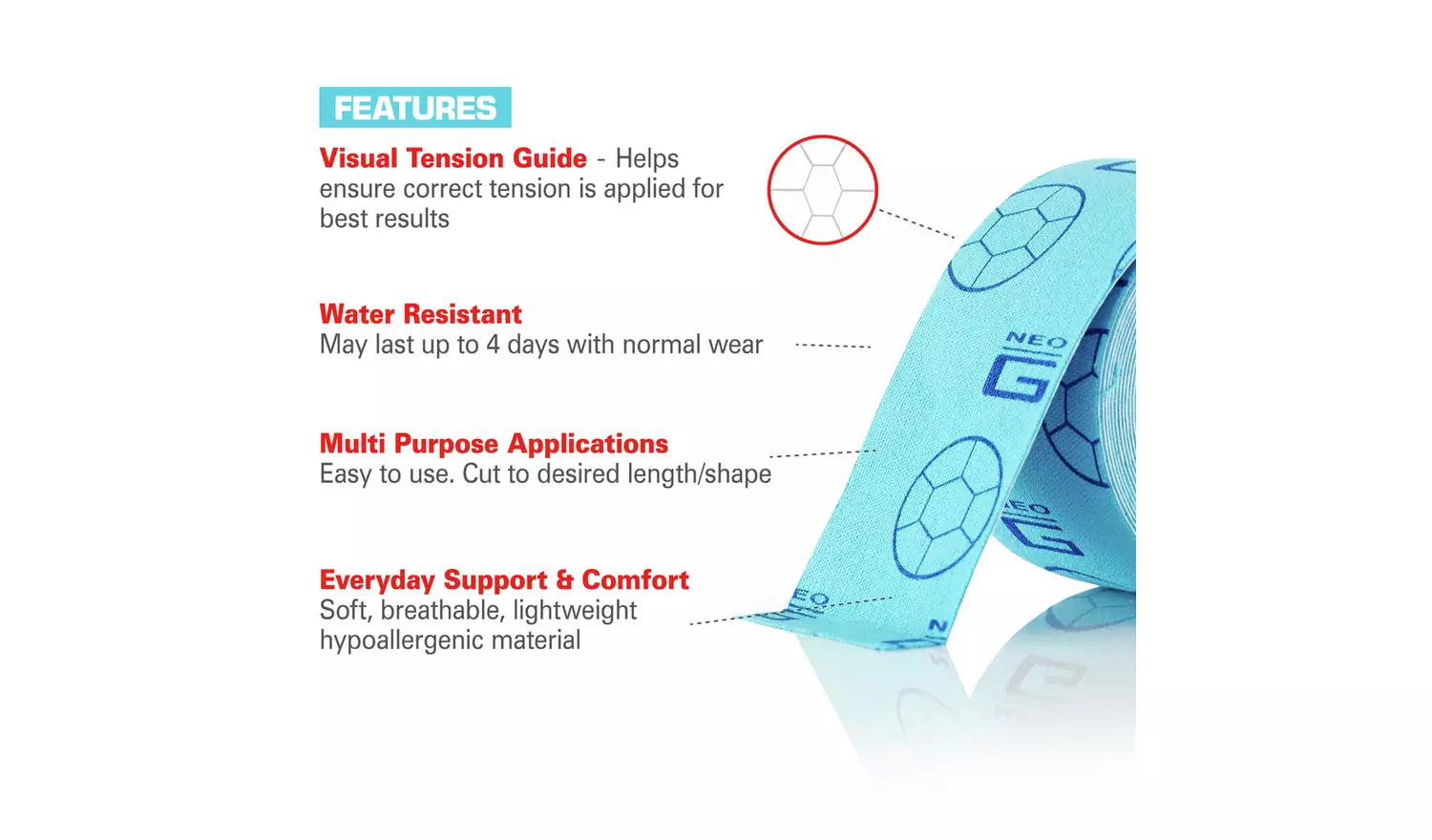 Neo G Kinesiology Tape - NeoTape