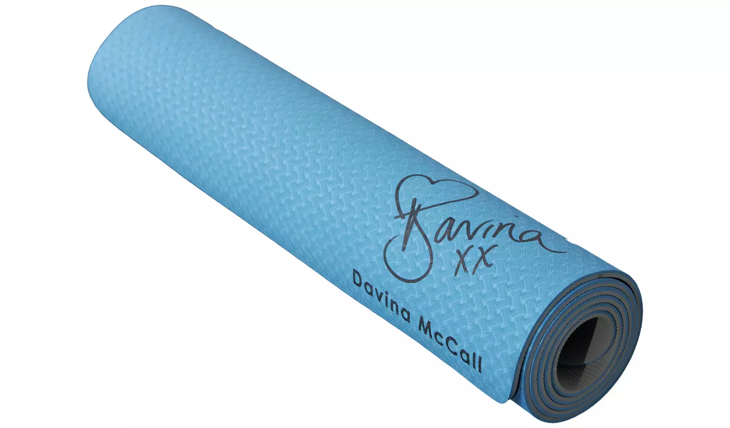Davina McCall Fitness 6mm TPE Yoga Exercise Mat - Blue