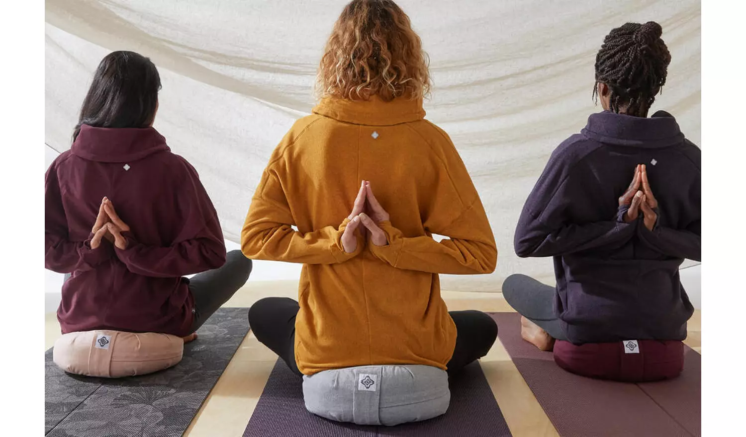 Decathlon Round Yoga Meditation Cushion - Grey