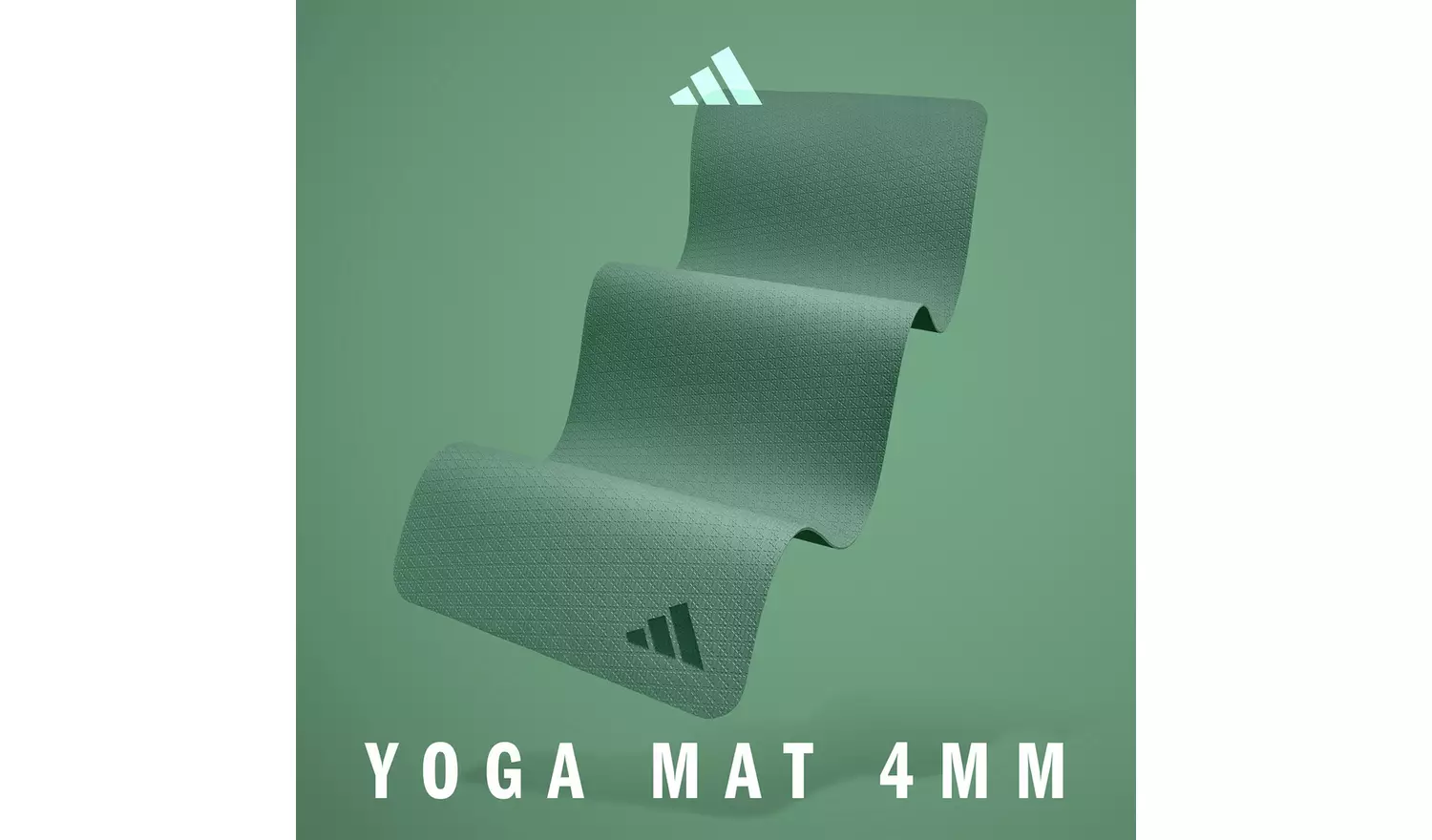 Adidas 4mm Thickness EVA/TPE Yoga Mat - Green