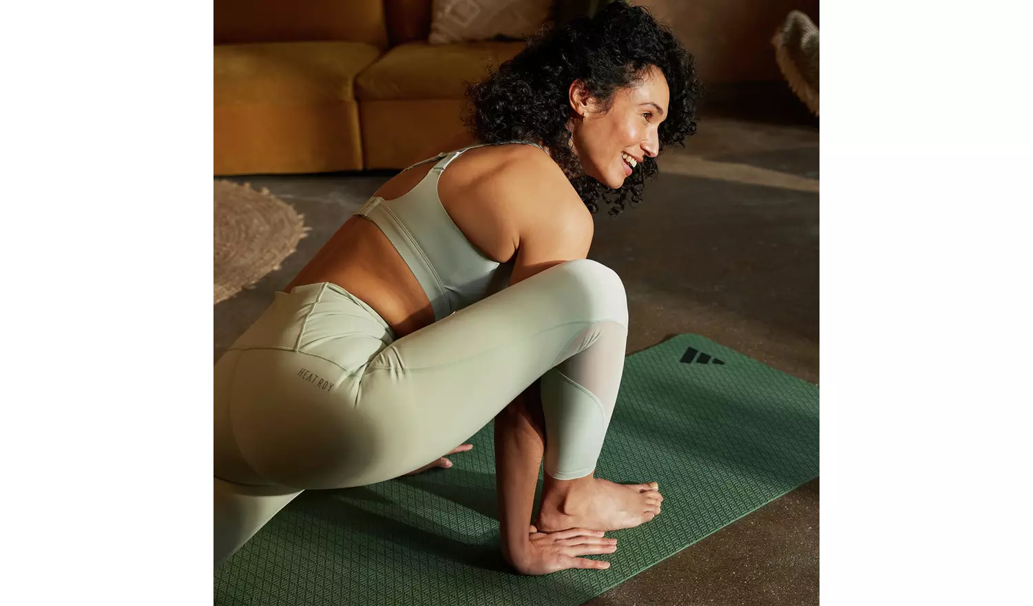 Adidas 4mm Thickness EVA/TPE Yoga Mat - Green