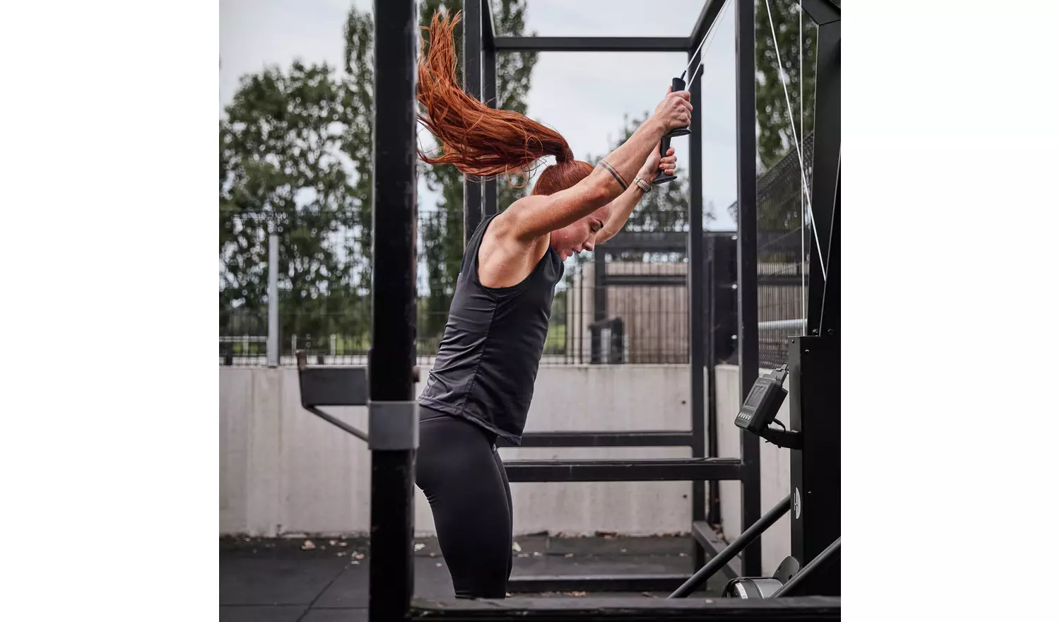 Half Human Air Ski Machine