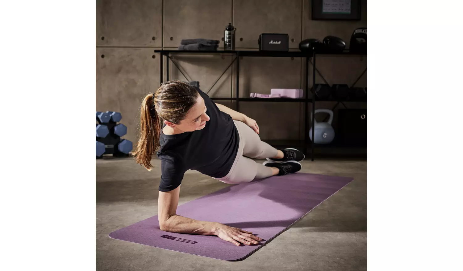 Pro Fitness PVC Yoga Set - Pastel Pink