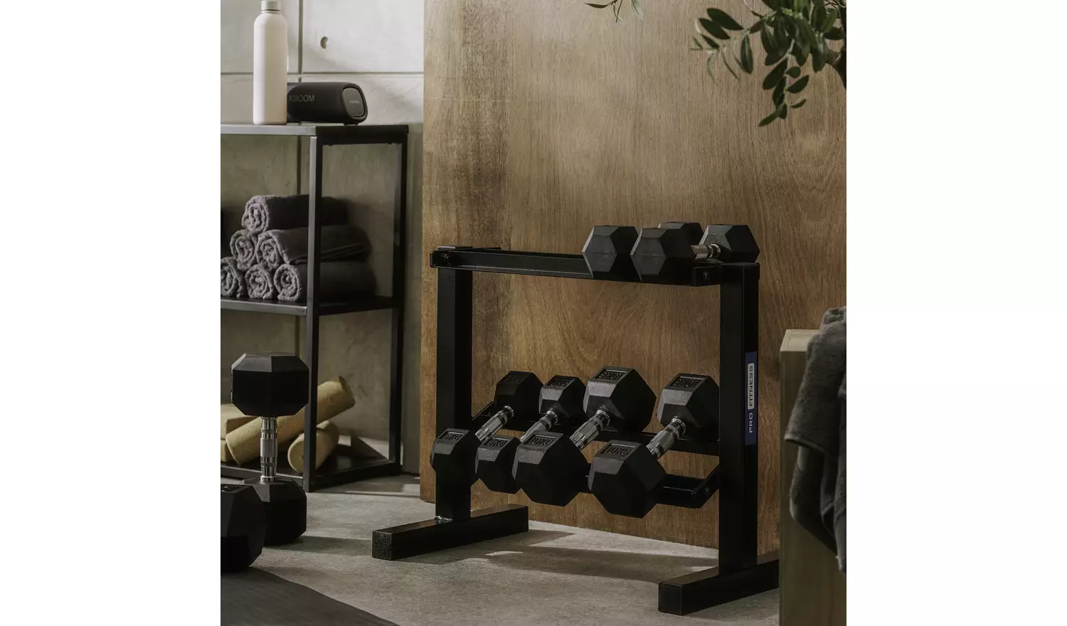 Pro Fitness 2 Tier Weights Storage Rack