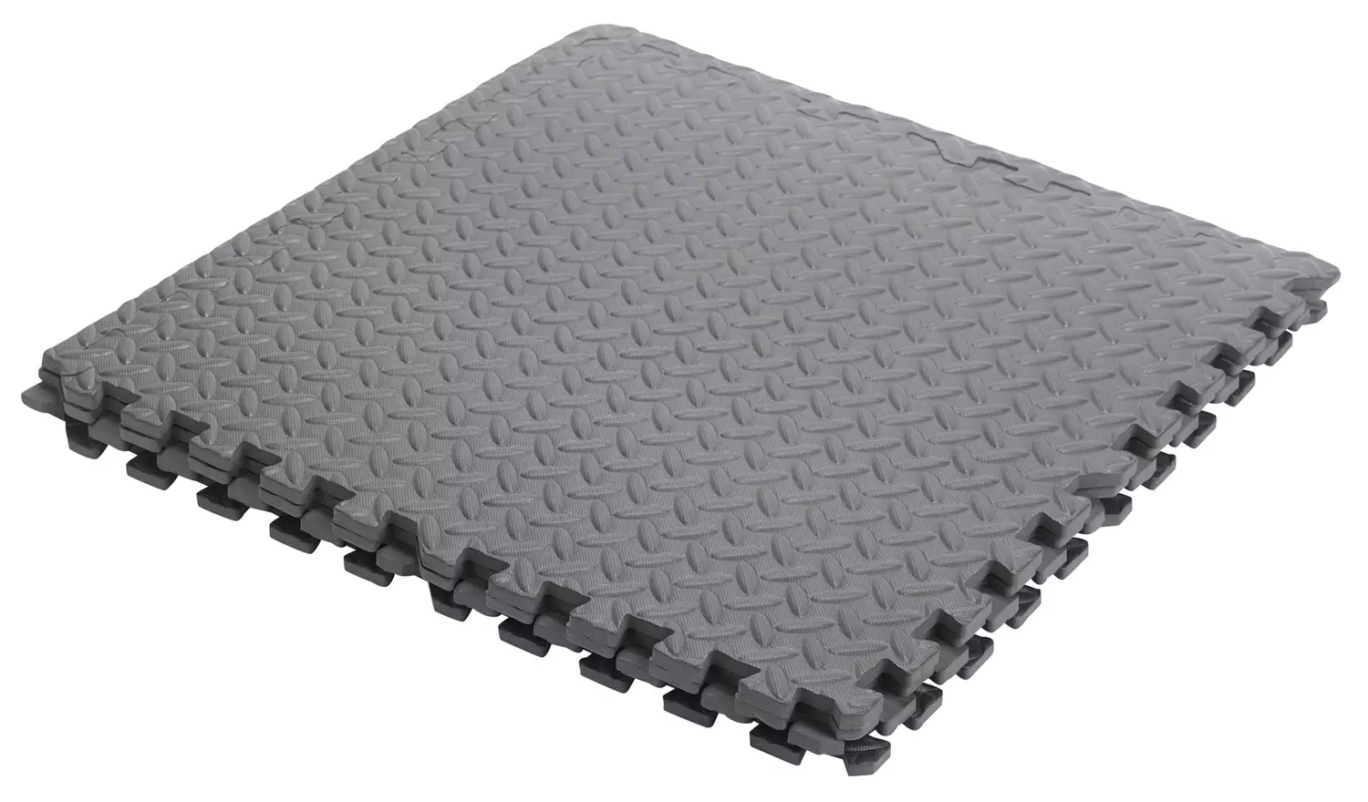 Opti Interlocking Floor Mat Set of 4 - Grey